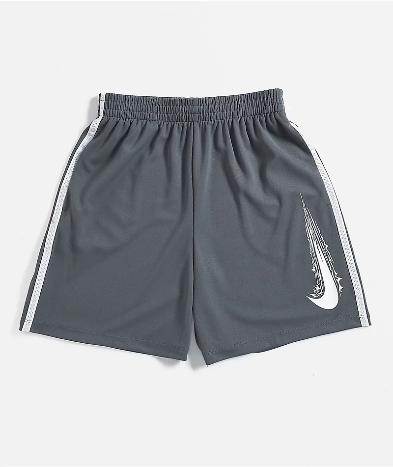 Nike Kids Swoosh Grey Mesh Shorts