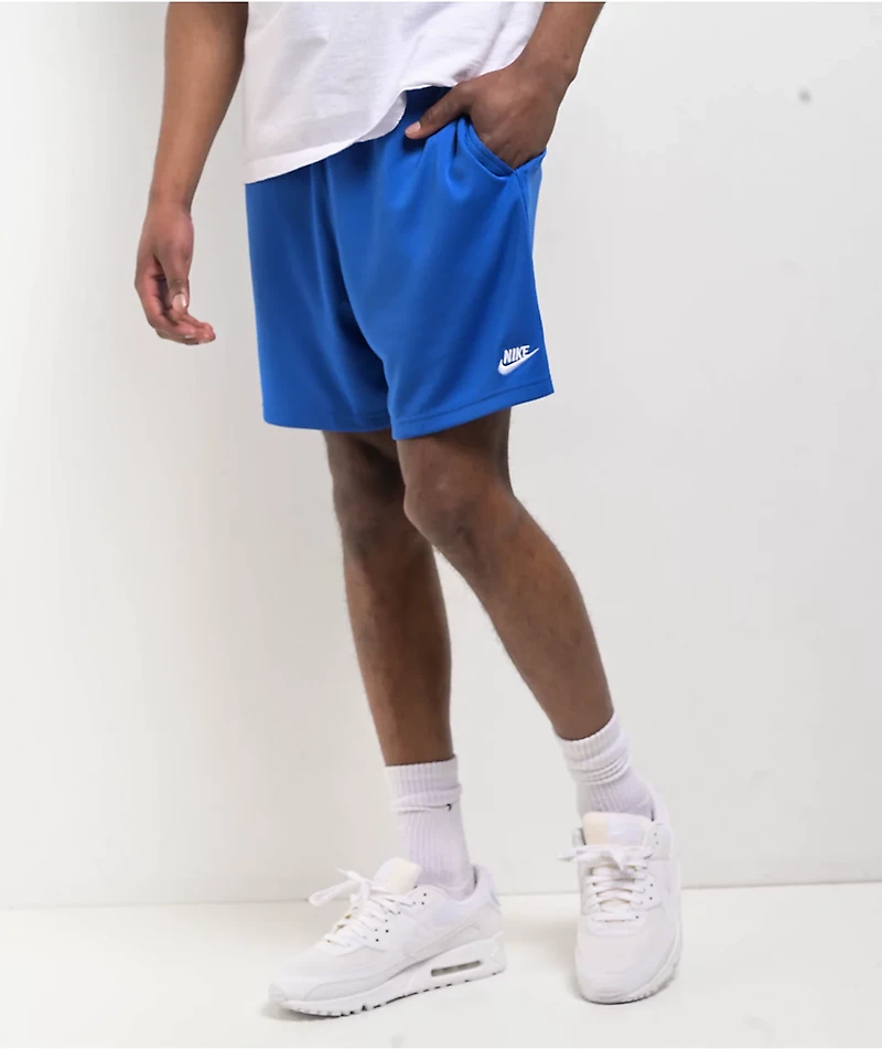 Nike Mesh Flow Blue Shorts