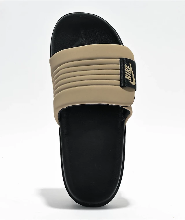 Nike Offcourt Adjust Black & Khaki Slide Sandals | MainPlace  display picture 2