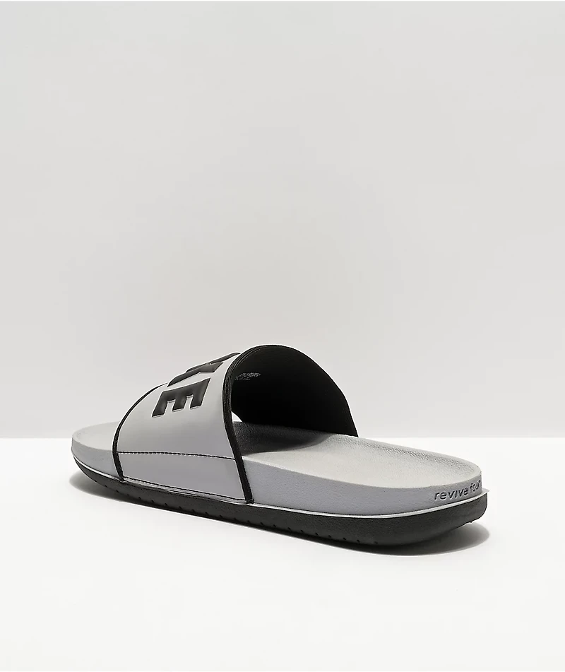 Nike Offcourt Grey & Black Slide Sandals