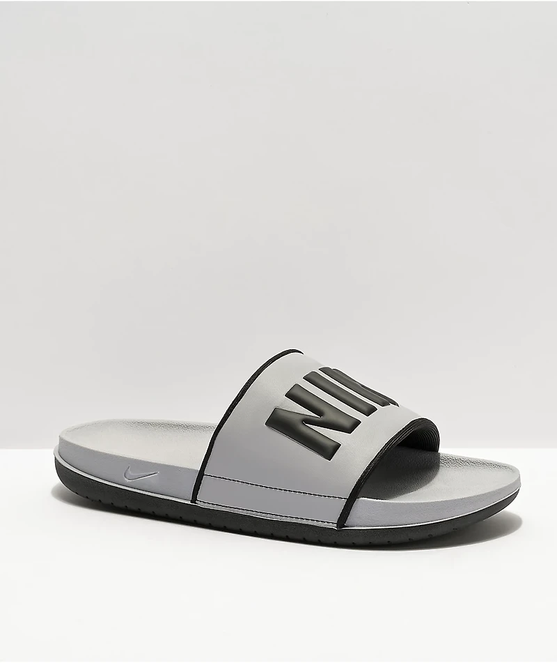 Nike Offcourt Grey & Black Slide Sandals