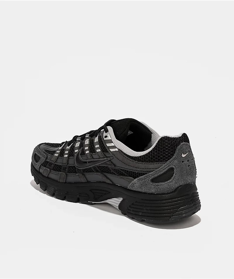 Nike P-6000 Anthracite, Black & Metallic Silver Shoes