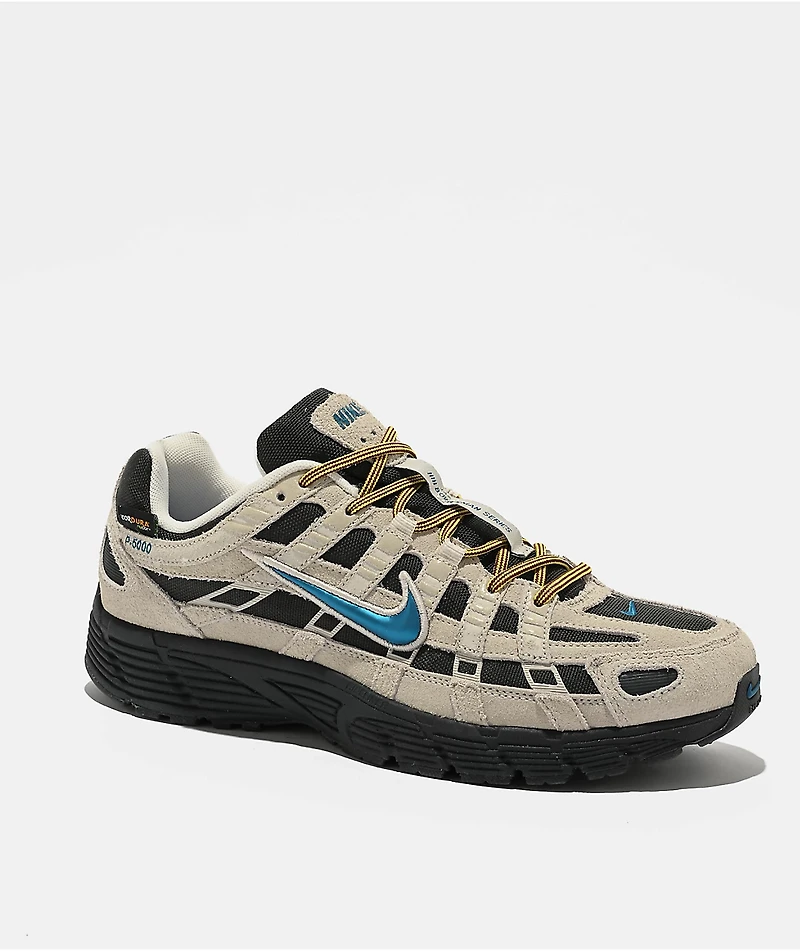 Nike P-6000 PRM CORDURA Light Orewood Brown & Green Abyss Lightning Shoes