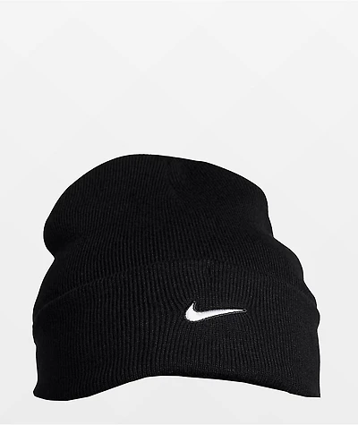 Nike Peak Swoosh Black Beanie