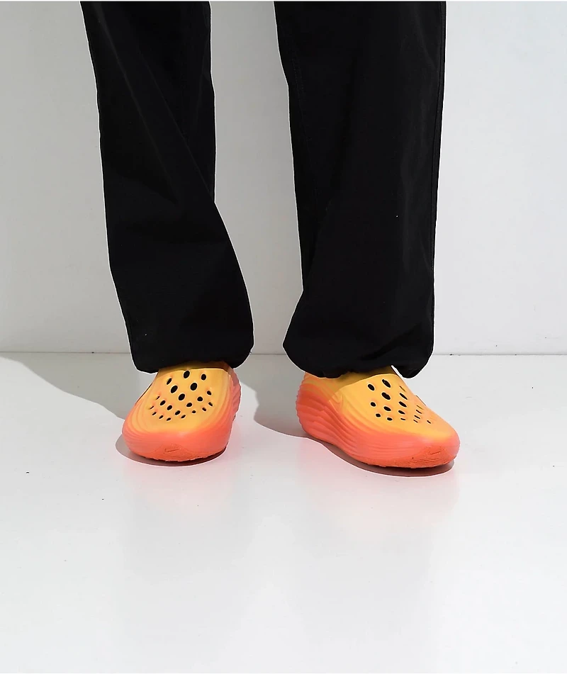 Nike ReactX Rejuven8 Topaz Gold, Turf Orange & Light Crimson Shoes