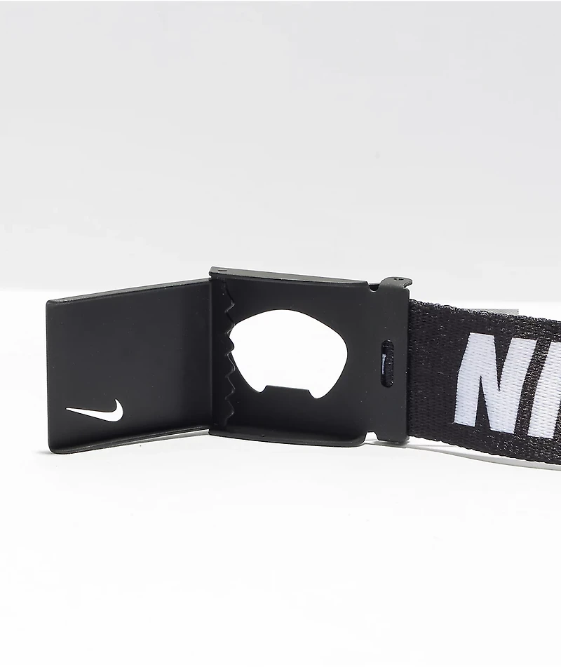 Nike Repeat Black & White Web Belt