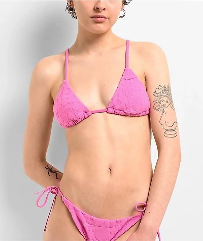 Nike Retro Flow Pink Triangle Bikini Top