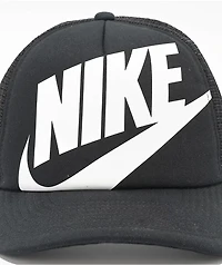 Nike Rise Black & White Trucker Hat