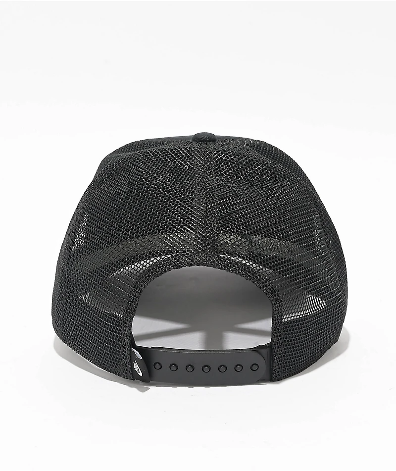 Nike Rise Black & White Trucker Hat