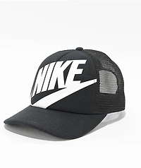 Nike Rise Black & White Trucker Hat