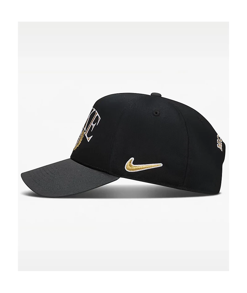 Nike Rise Structured A-Frame Black Snapback Hat