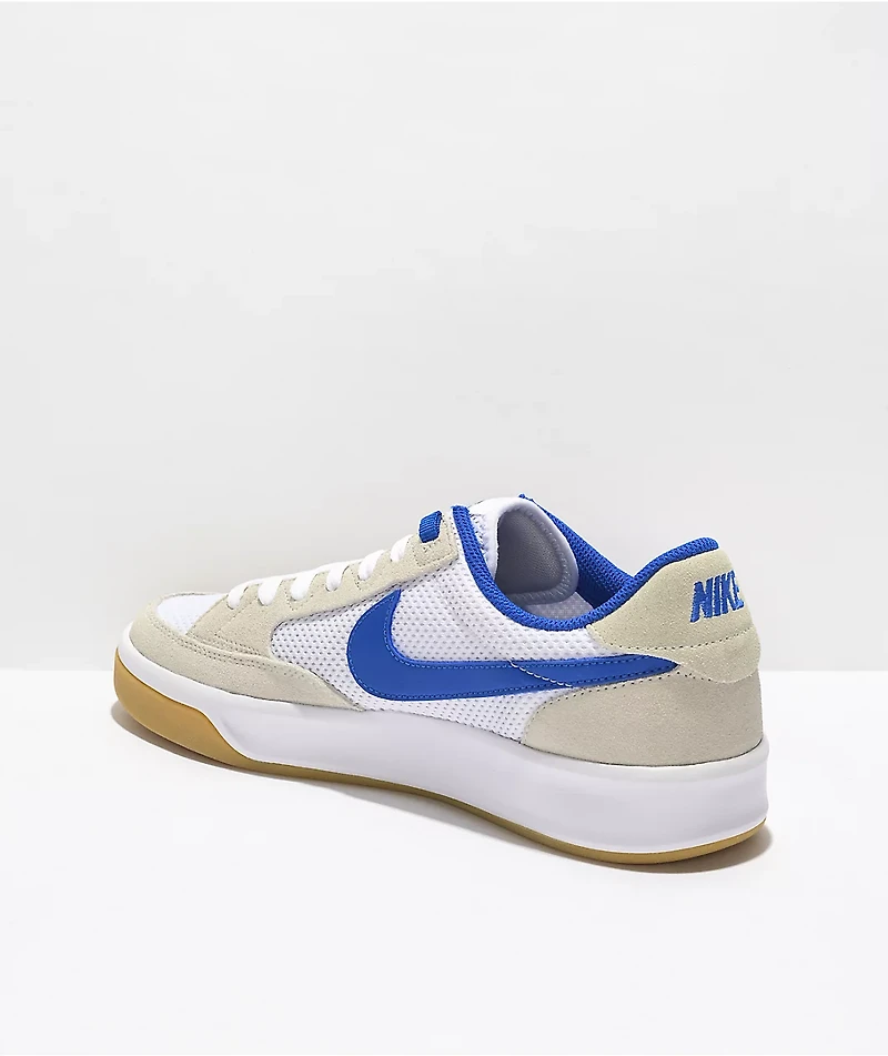 Nike SB Adversary Summit White & Blue Skate Shoes