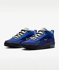 Nike SB Air Max Ishod Blue Void & Metallic Silver Skate Shoes