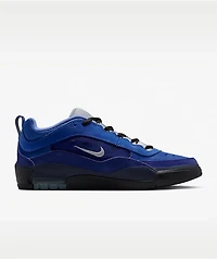 Nike SB Air Max Ishod Blue Void & Metallic Silver Skate Shoes