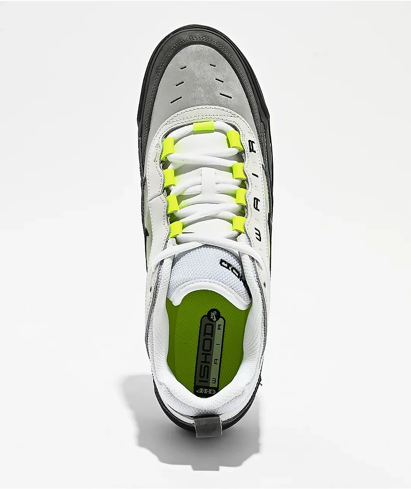 Nike SB Air Max Ishod OG Neon Yellow, Anthracite & Charcoal Skate Shoes