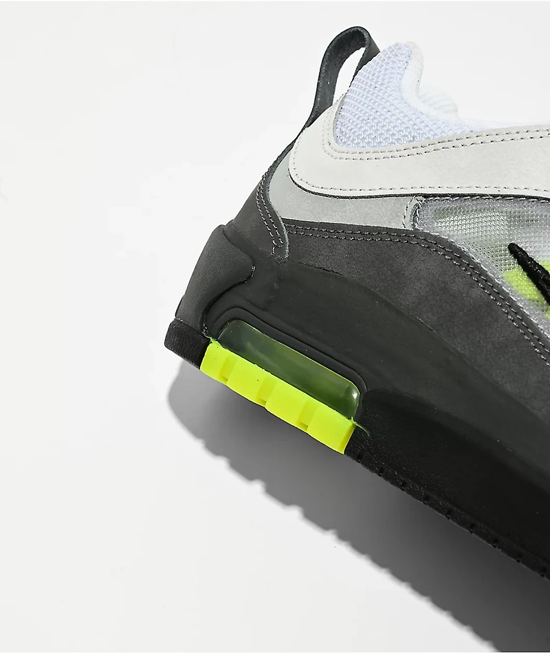 Nike SB Air Max Ishod OG Neon Yellow, Anthracite & Charcoal Skate Shoes