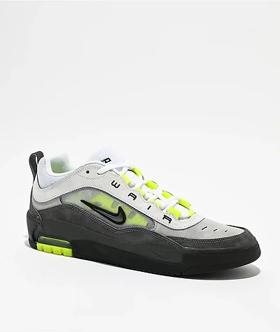 Nike SB Air Max Ishod OG Neon Yellow, Anthracite & Charcoal Skate Shoes