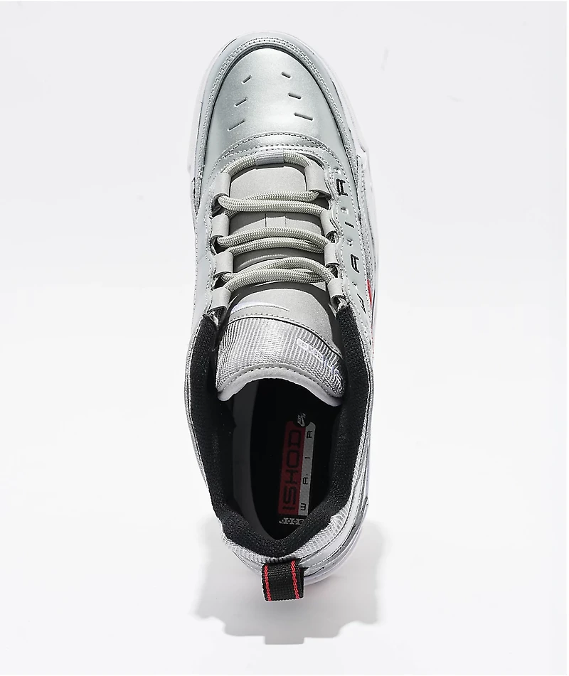 Nike SB Air Max Ishod PRM Metallic Silver & Varsity Red Skate Shoes