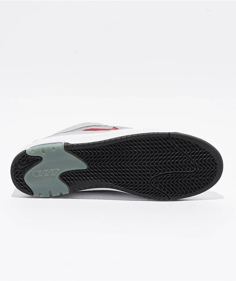 Nike SB Air Max Ishod PRM Metallic Silver & Varsity Red Skate Shoes