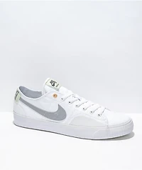 Nike SB BLZR Court DVDL White & Grey Skate Shoes