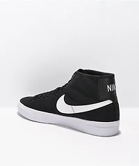 Nike SB BLZR Court Mid Black & White Skate Shoes