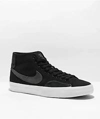 Nike SB BLZR Court Mid Premium Black & White Skate Shoes