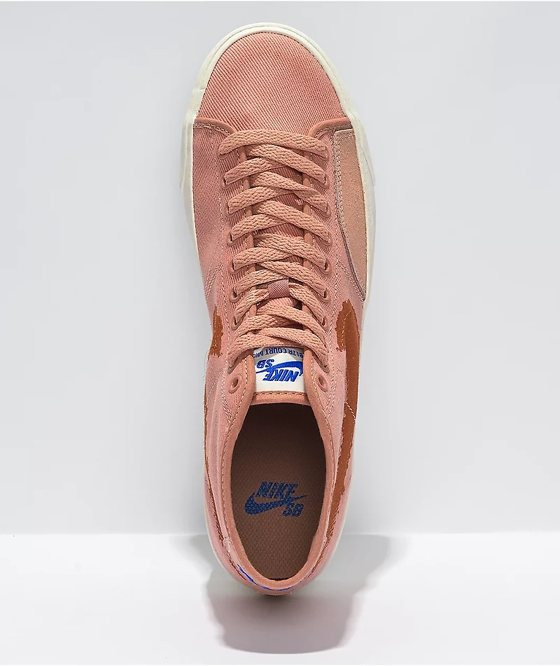 Nike SB BLZR Court Mid Rose & Sienna Skate Shoes