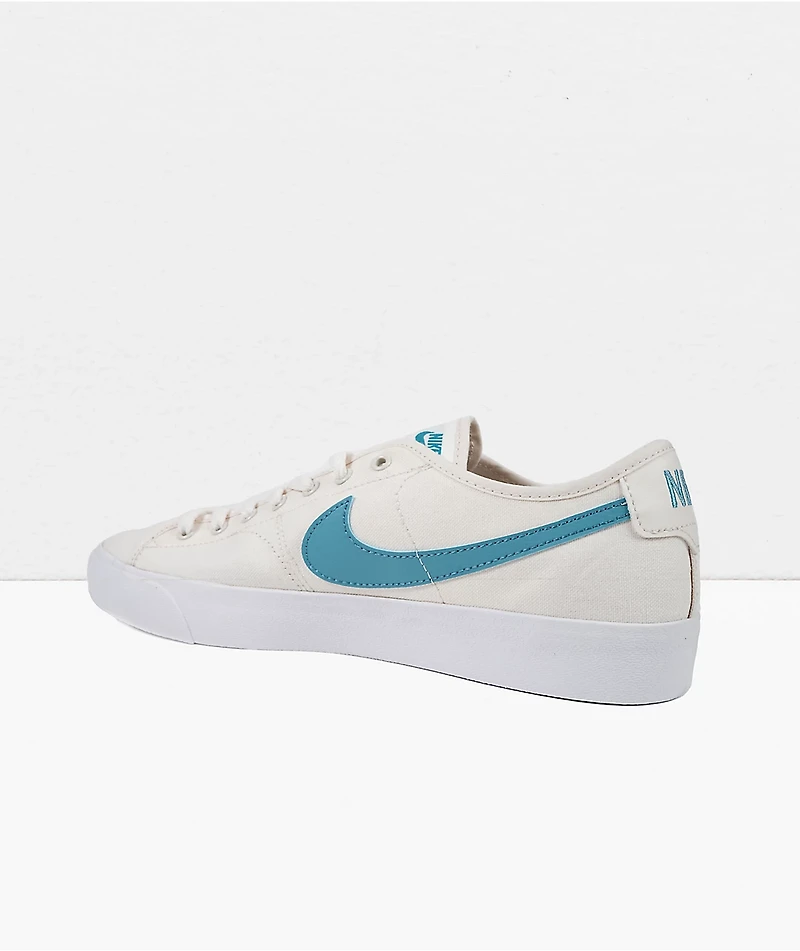 Nike SB BLZR Court Phantom & Cerulean Blue Skate Shoes