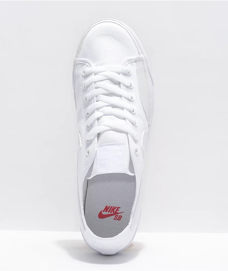 Nike SB BLZR Court White & Skate Shoes