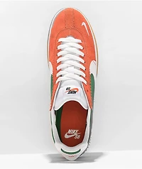 Nike SB BRSB Deep Orange & Green Skate Shoes