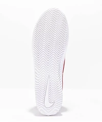 Nike SB BSRB White & Varsity Red Skate Shoes