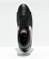 Nike SB Blazer Mid GT Pro Black, Red & Silver Skate Shoes