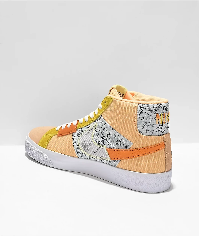 Nike SB Blazer Mid PRM Melon & Citron Skate Shoes