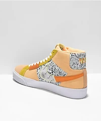 Nike SB Blazer Mid PRM Melon & Citron Skate Shoes