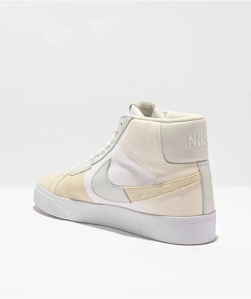Nike SB Blazer Mid PRM Summit White Skate Shoes