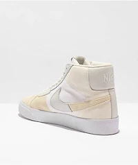 Nike SB Blazer Mid PRM Summit White Skate Shoes