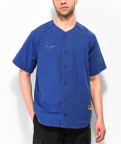 Nike SB Blue Baseball Jersey
