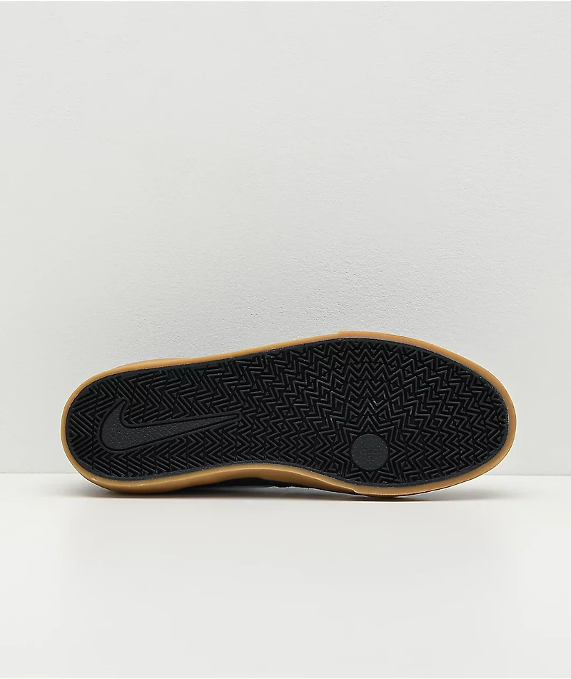 Nike SB Chron 2 Black & Gum Skate Shoes
