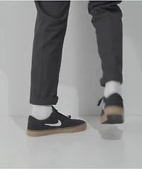 Nike SB Chron 2 Black & Gum Skate Shoes
