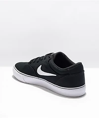 Nike SB Chron 2 Black & White Canvas Skate Shoes