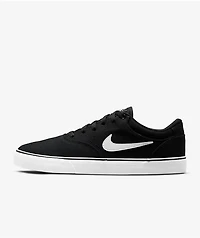 Nike SB Chron 2 Black & White Skate Shoes