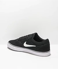Nike SB Chron 2 Black & White Skate Shoes