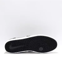 Nike SB Chron 2 Black & White Slip-On Skate Shoes