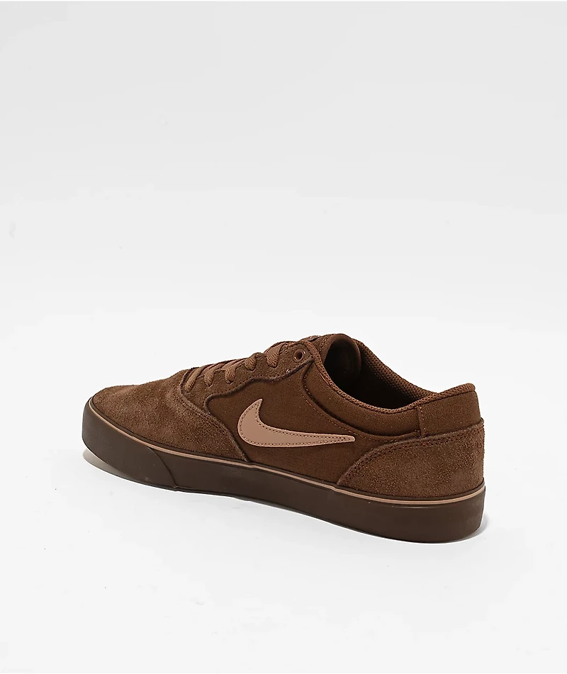 Nike SB Chron 2 Fauna Brown & Desert Dust Skate Shoes