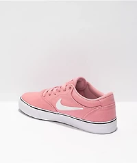 Nike SB Chron 2 Pink Canvas Skate Shoes