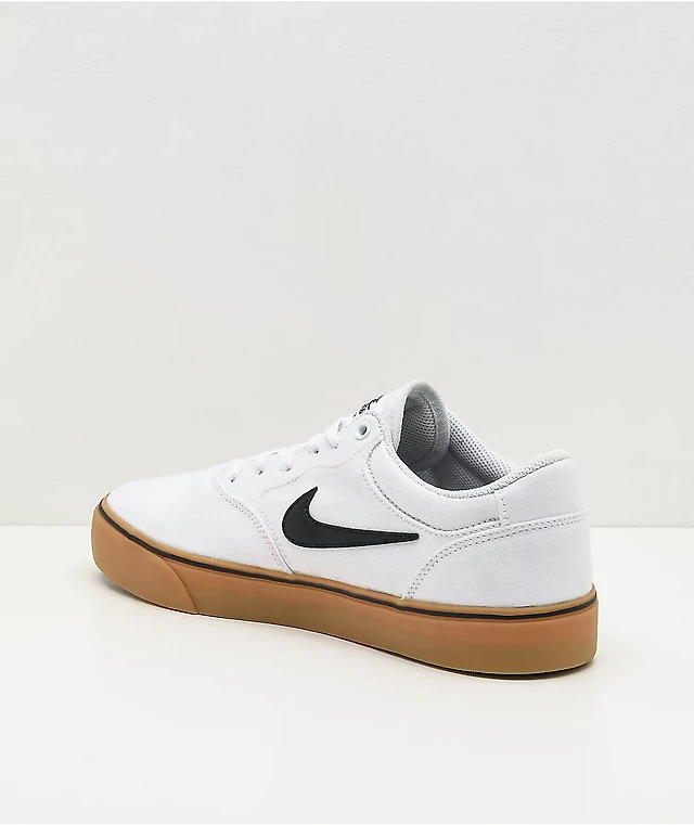 Nike SB Chron White Gum Canvas Skate Shoes at Hamilton Place