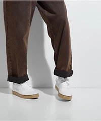 Nike SB Chron 2 White & Gum Skate Shoes