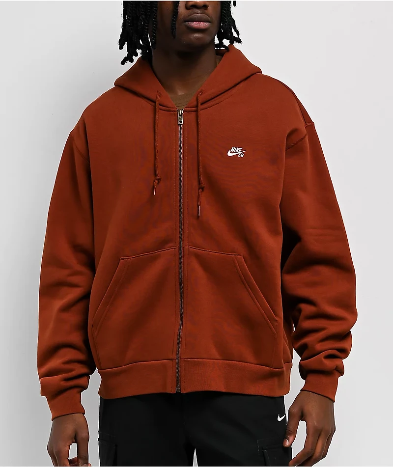 Nike SB Cinnamon Orange Zip Hoodie