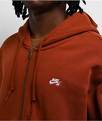 Nike SB Cinnamon Orange Zip Hoodie