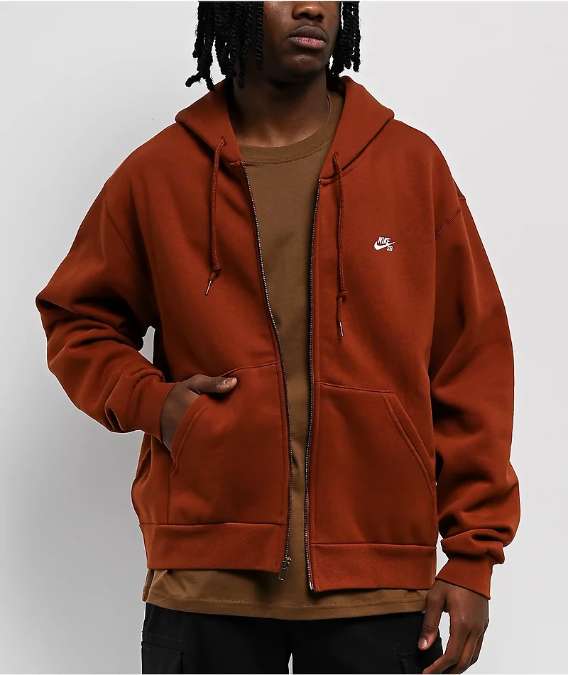 Nike SB Cinnamon Orange Zip Hoodie